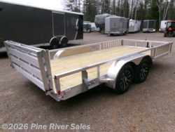 2026 82x16 Alum Wood Deck GVWR 7000K ATV Side by H&H from Pine River Sales in Cloquet, Minnesota