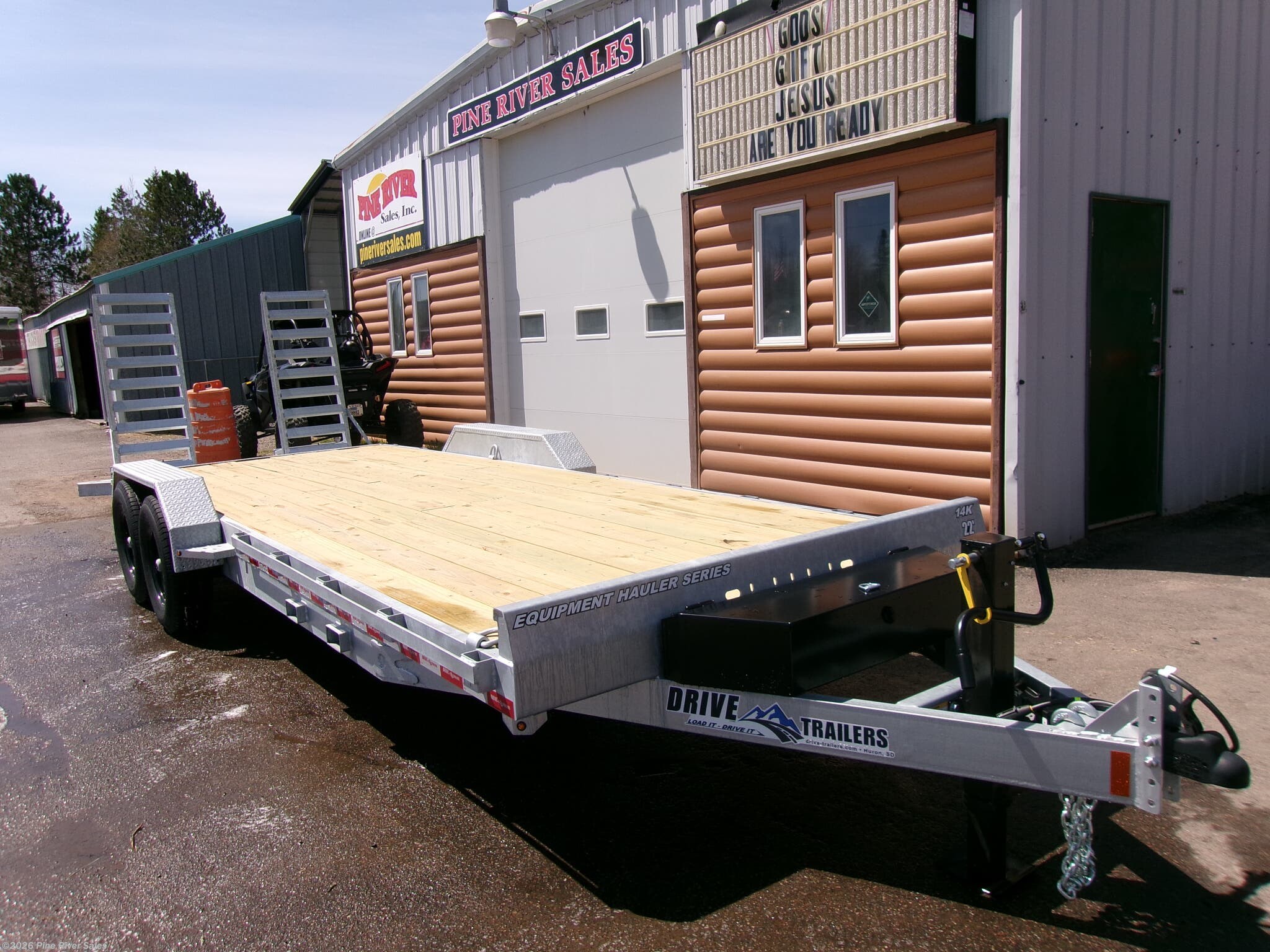 2026 Drive Trailers 82"x22' Galv. Skid 14k