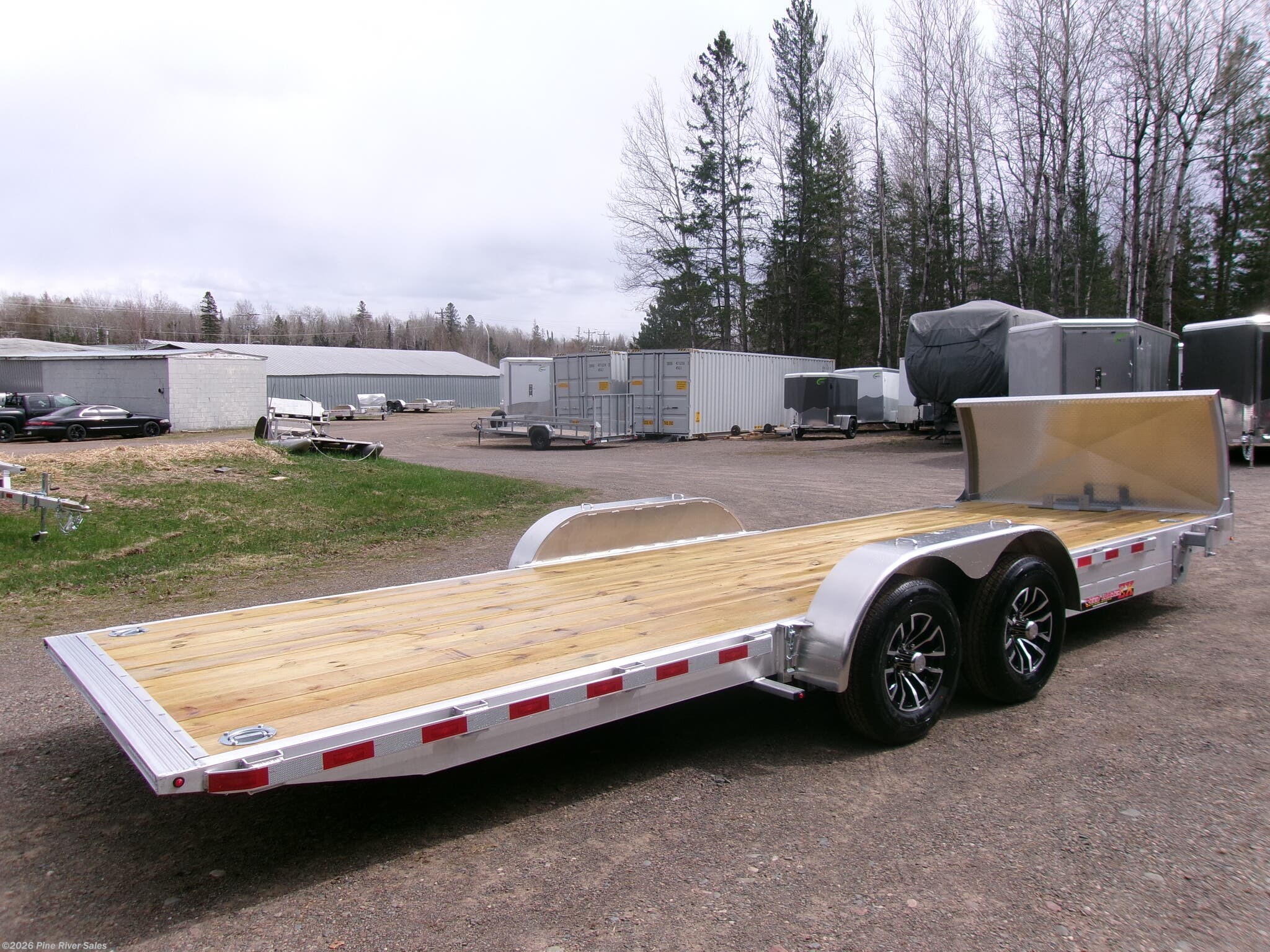 2026 H&H 22' Aluminum Speed Loader Electric Tilt Trailer