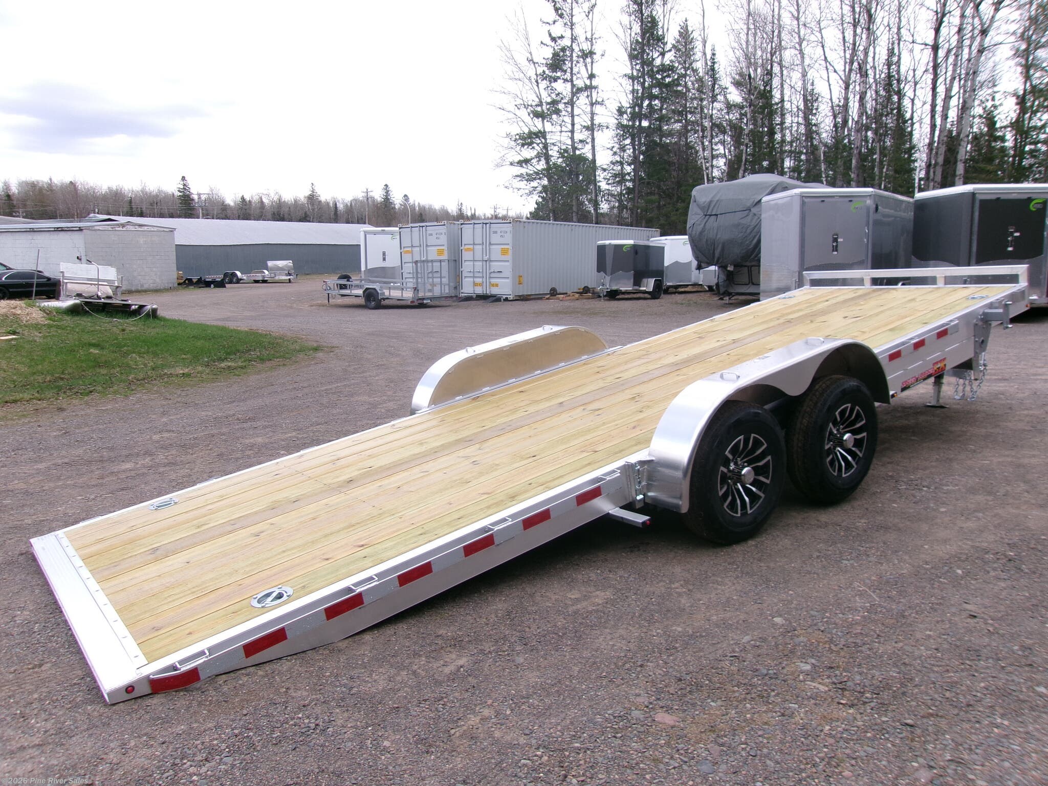 2026 H&H 22' Aluminum Speed Loader Electric Tilt Trailer