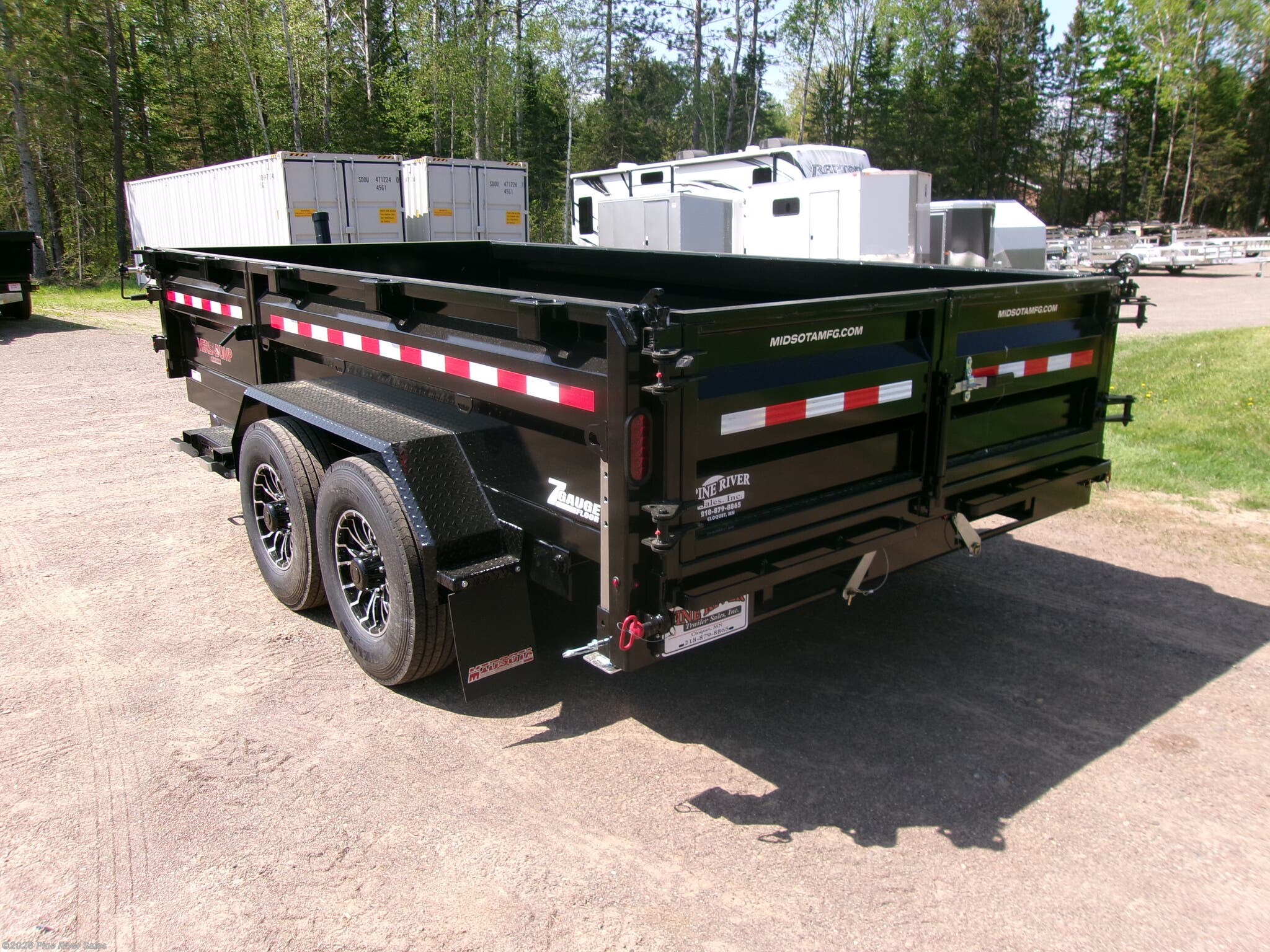 New 2026 Midsota HV 14' Dump Trailer Telescopic   15.4K available in Cloquet, Minnesota