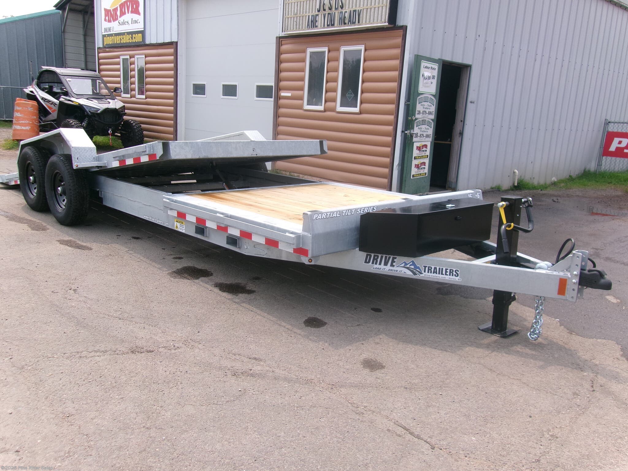 New 2027 Drive Trailers 102""x22' Galv. PARTIAL TILT 14k available in Cloquet, Minnesota