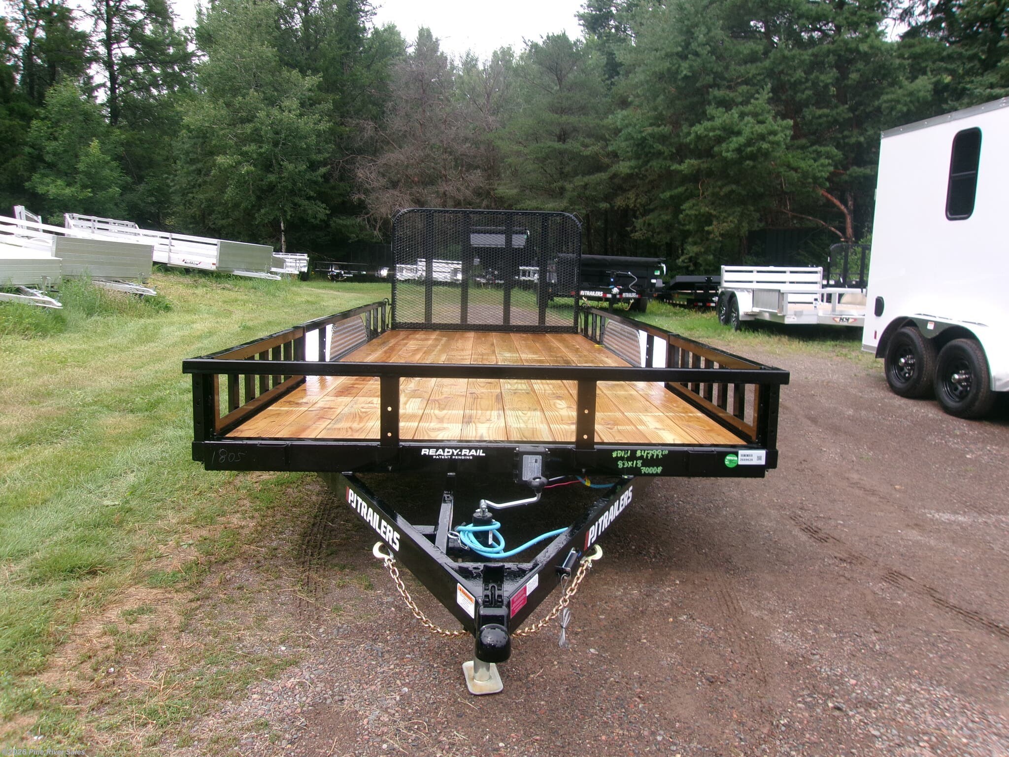 New 2027 PJ Trailers UL 83x18 UT 7k GVWR available in Cloquet, Minnesota