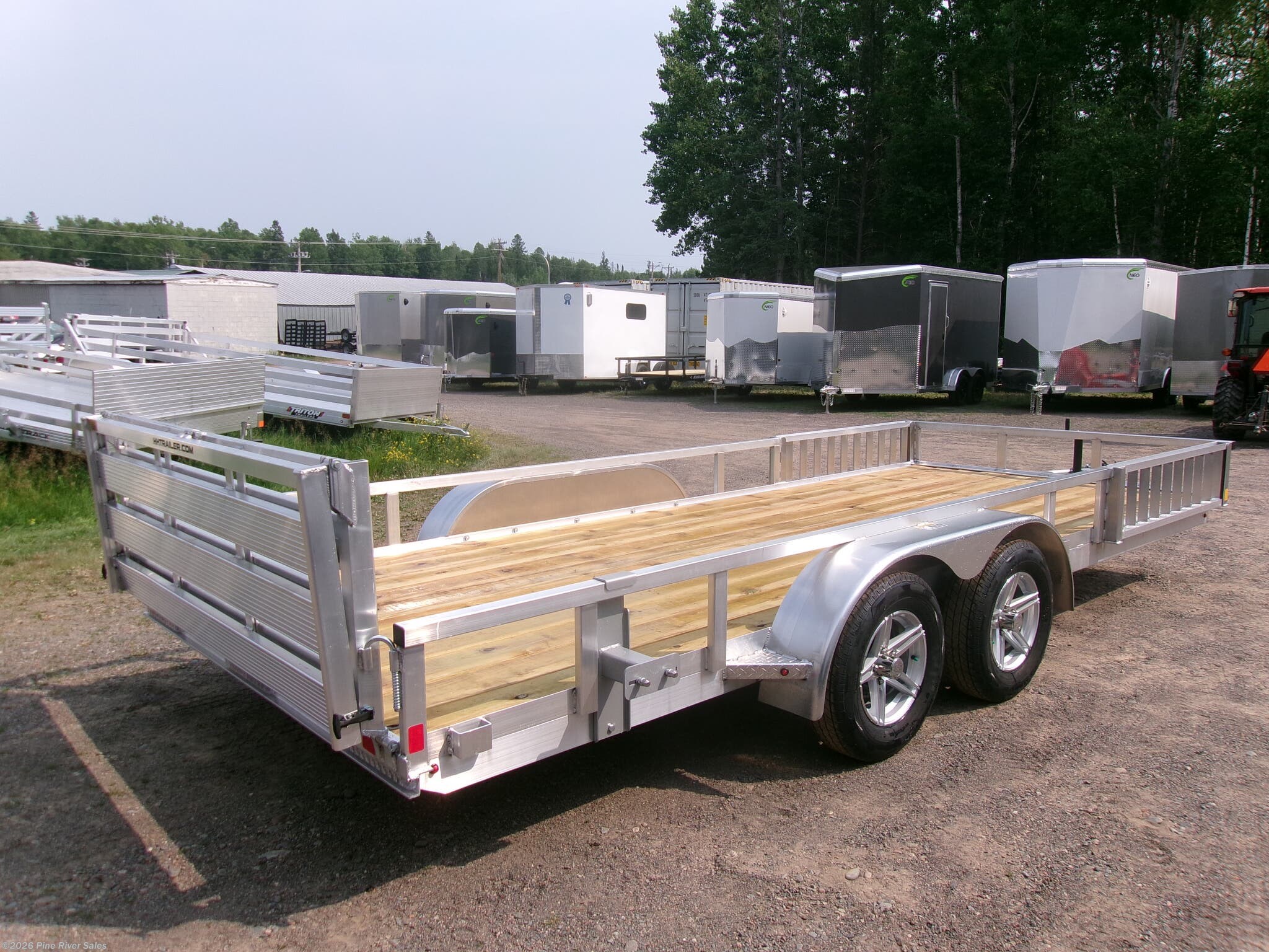 2026 H&H 18' Alum 7k ATV UT Wood Deck
