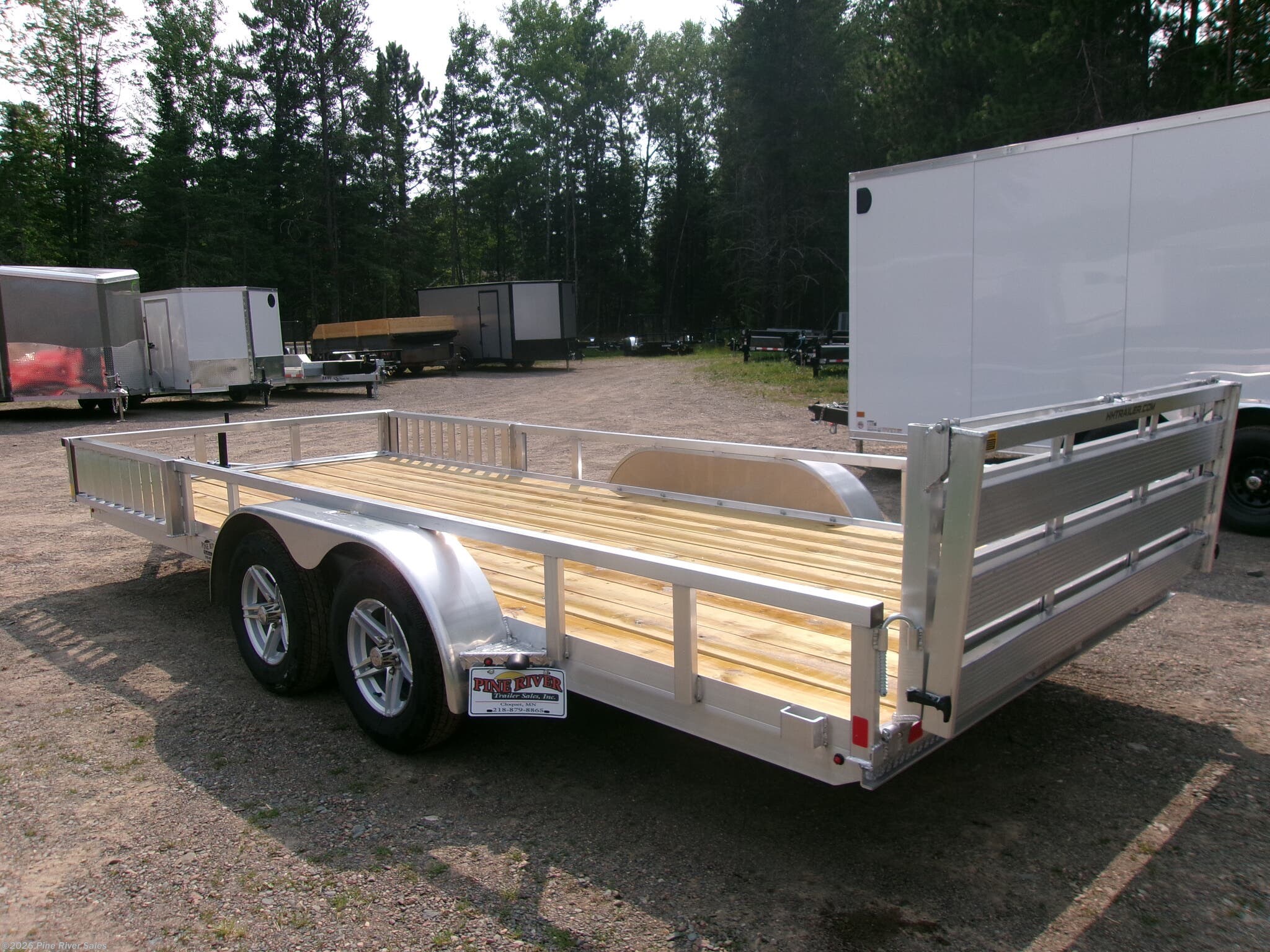 2026 18' Alum 7k ATV UT Wood Deck by H&H from Pine River Sales in Cloquet, Minnesota