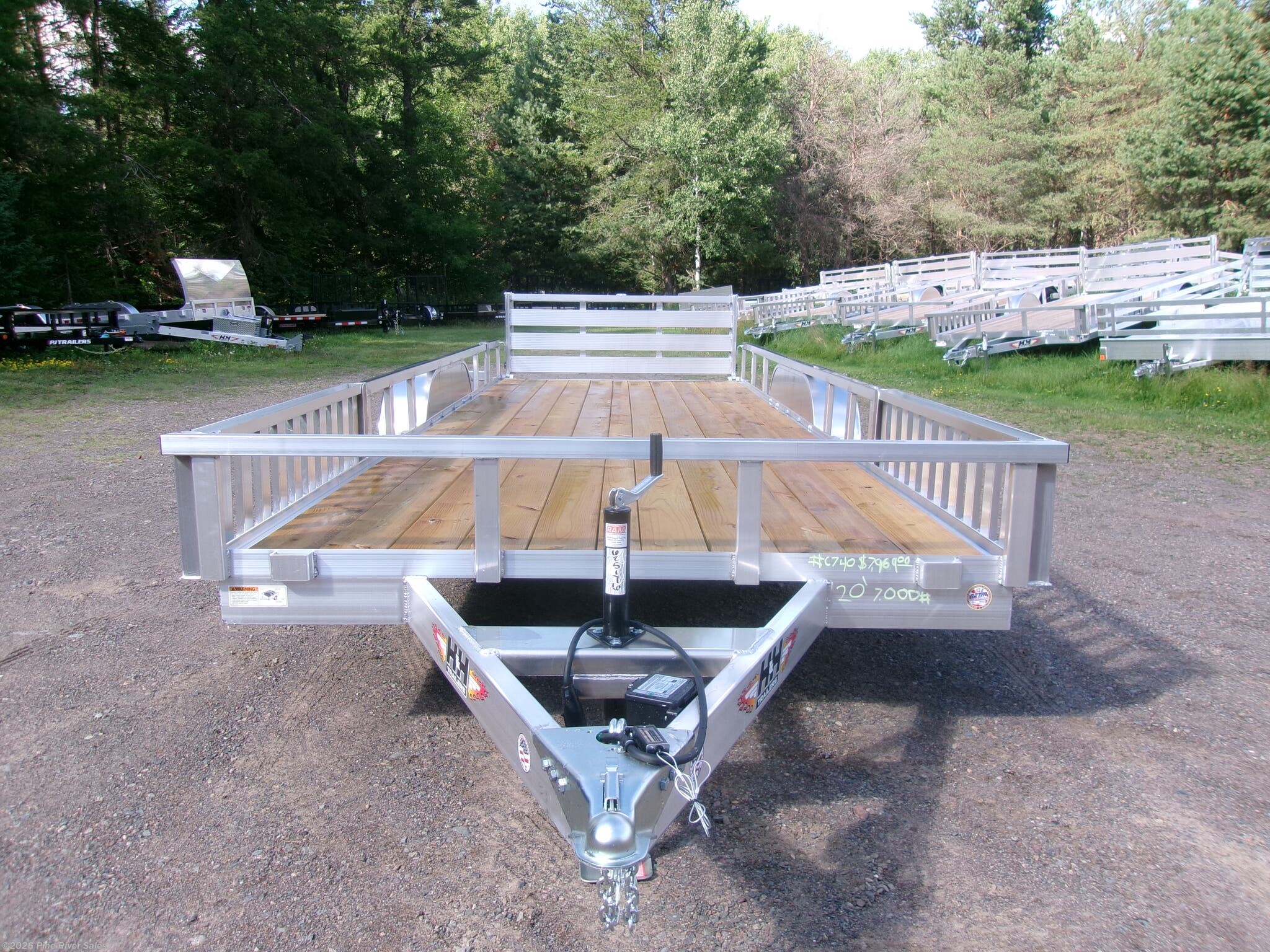 New 2026 H&H 20' Alum W/ WOOD DECK 7K  UPGRADES INCLUDED available in Cloquet, Minnesota