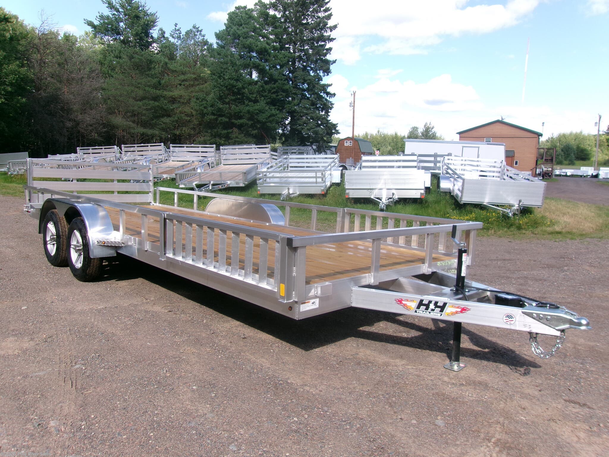 2026 H&H 20' Alum W/ WOOD DECK 7K  UPGRADES INCLUDED - New Utility Trailer for sale by Pine River Sales in Cloquet, Minnesota