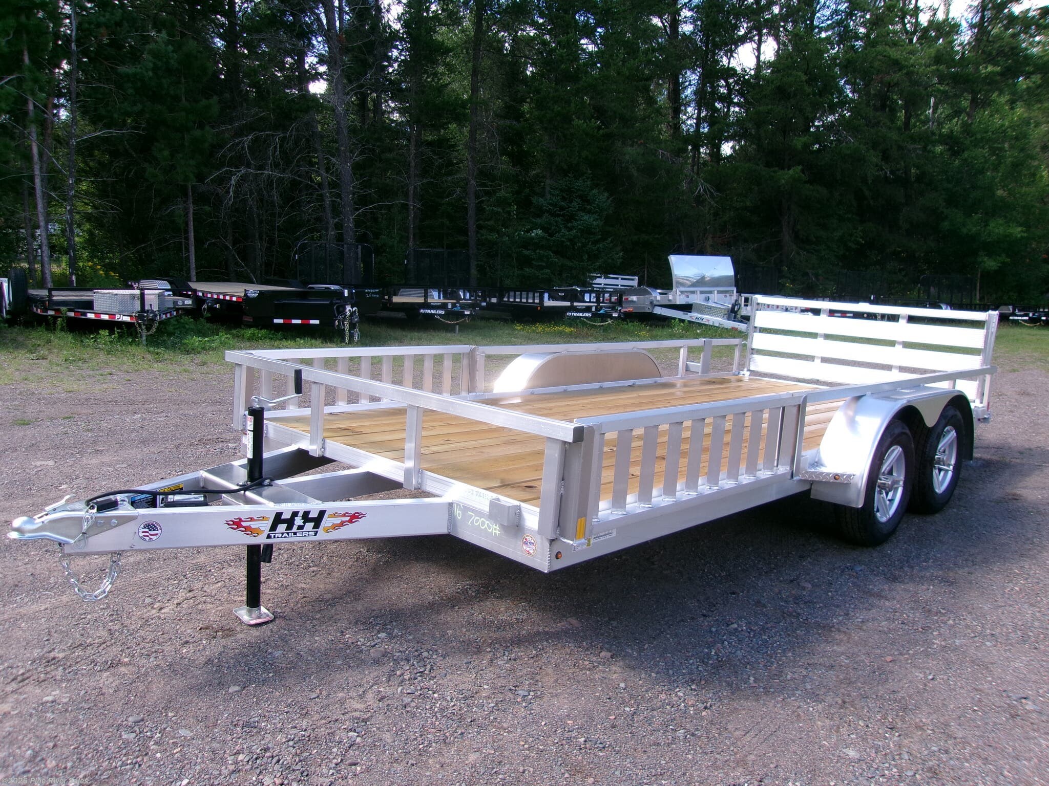 2026 H&H 82x16 Alum  7K Rail Side