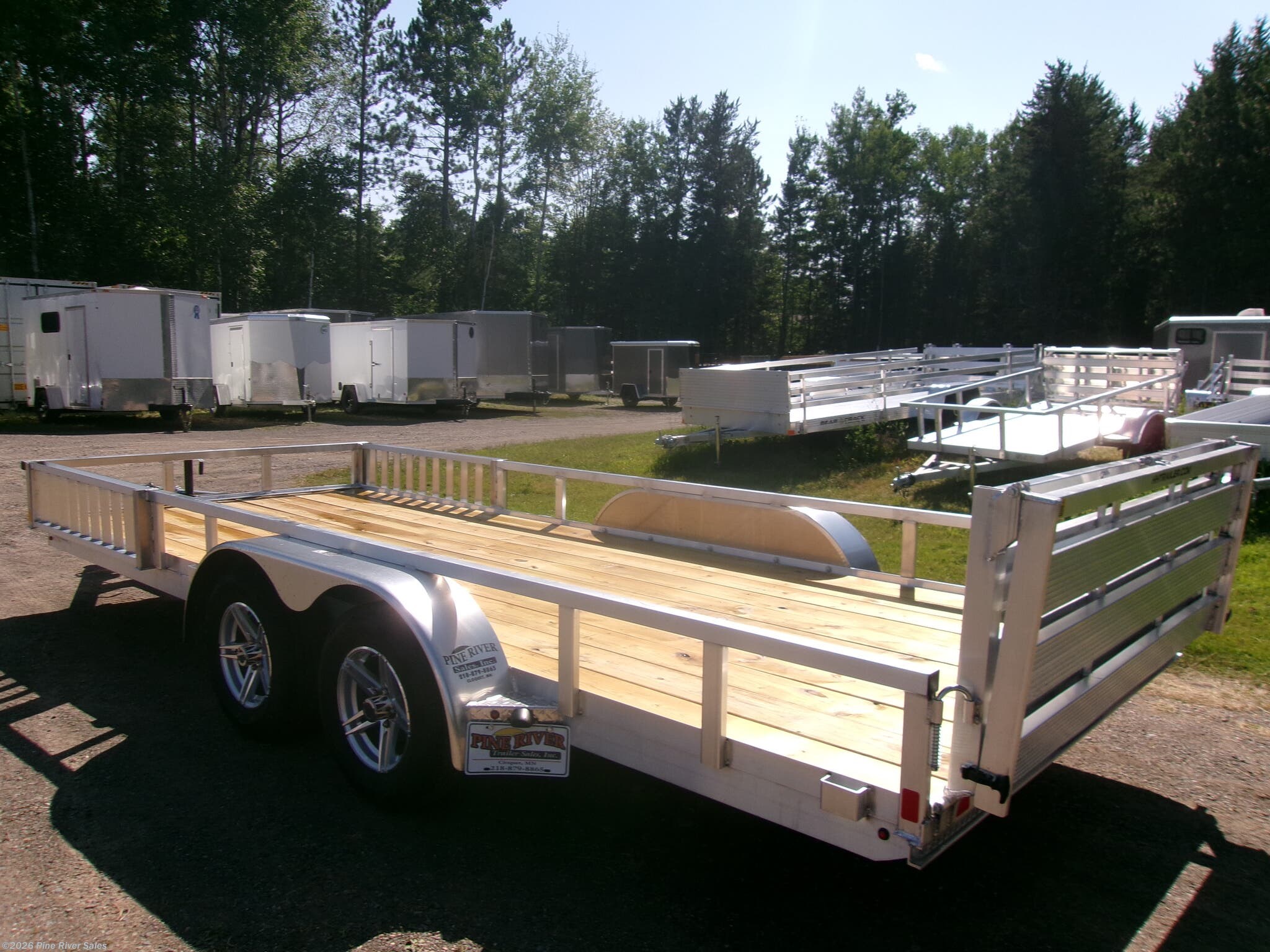 2026 18' Alum 7k ATV UT Wood Deck by H&H from Pine River Sales in Cloquet, Minnesota