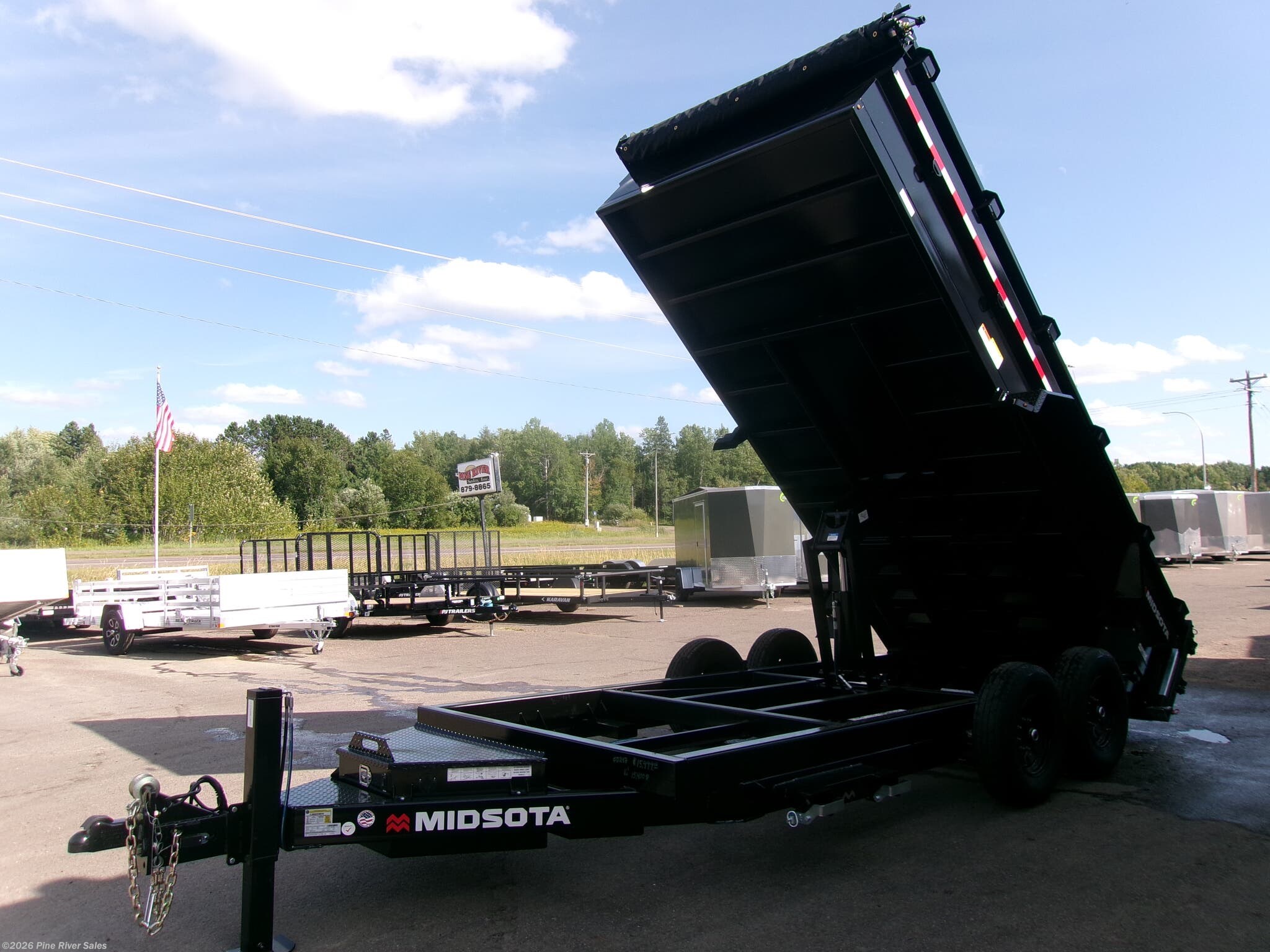 New 2027 Midsota HV 16' Dump Trailer 15.4 K GVWR available in Cloquet, Minnesota