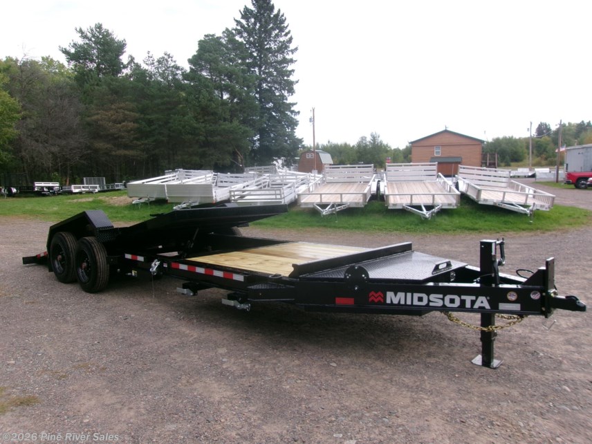 New 2027 Midsota TB 83" x 22' BTB Gravity Tilt Trailer 17,6K GVWR available in Cloquet, Minnesota