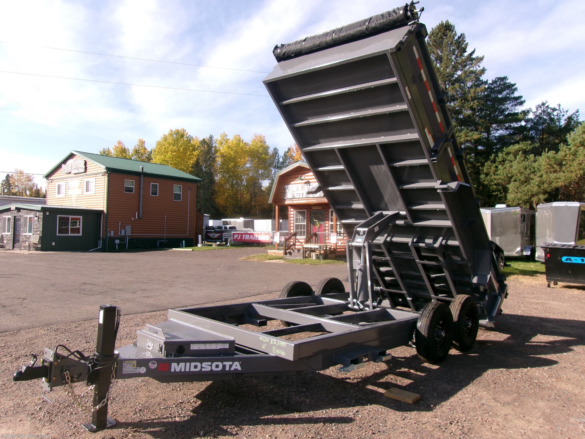 2027 Midsota HV 16' Dump Trailer 15.4 K GVWR