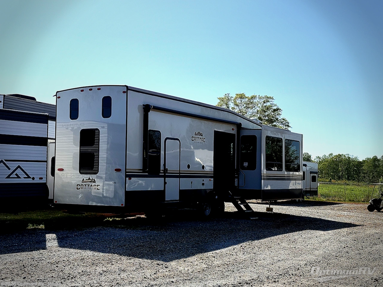 2022 Forest River Cedar Creek Cottage 40CDL - Used Destination Trailer For Sale by Optimum RV - Inman in Inman, South Carolina features Awning, Slideout