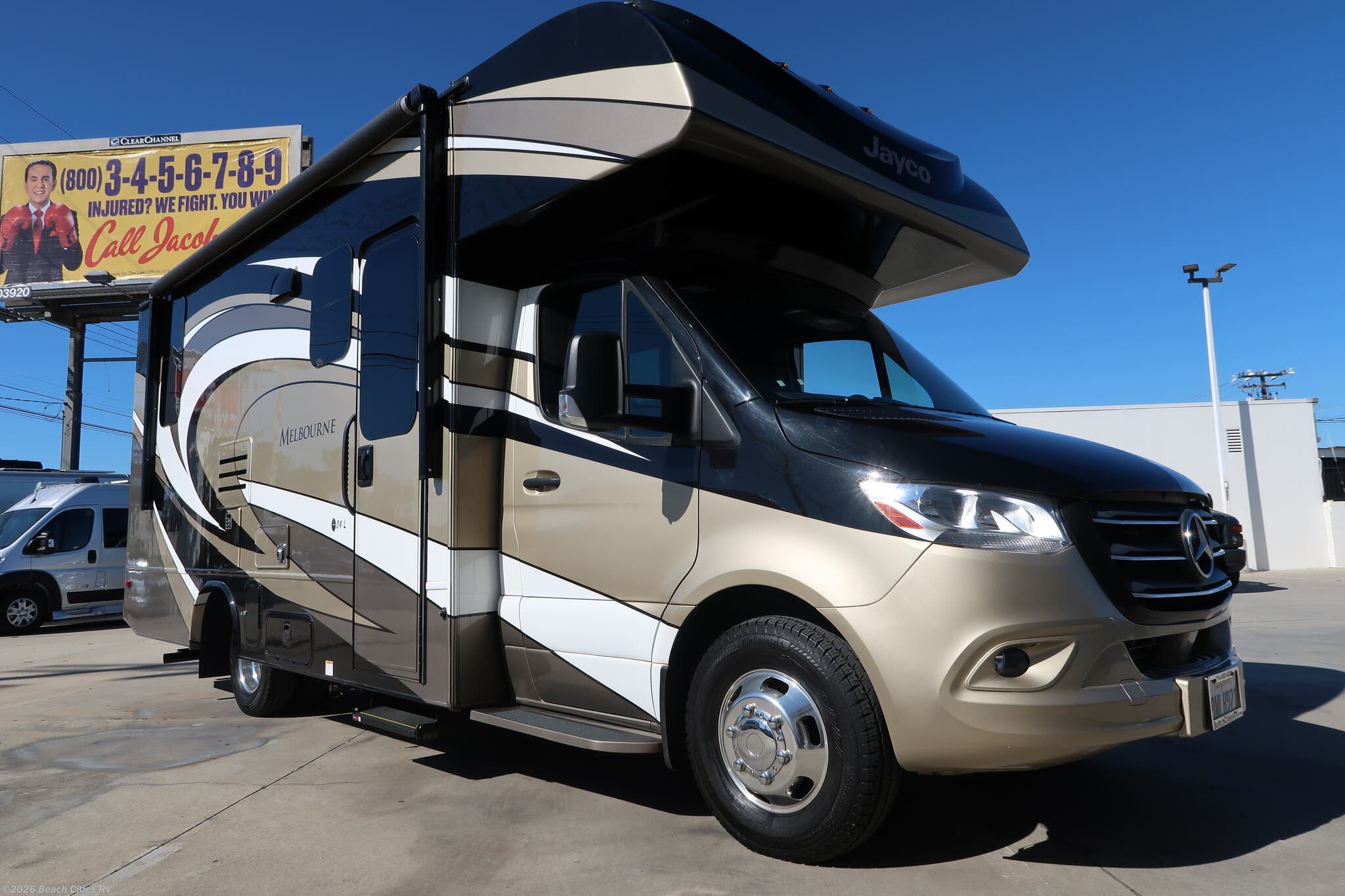 2021 Jayco Melbourne 24L - Used Class C For Sale by Beach Cities RV in Midway City, California features Cable Prepped, Surround Sound System, TV Antenna, Smoke Detector, TV
