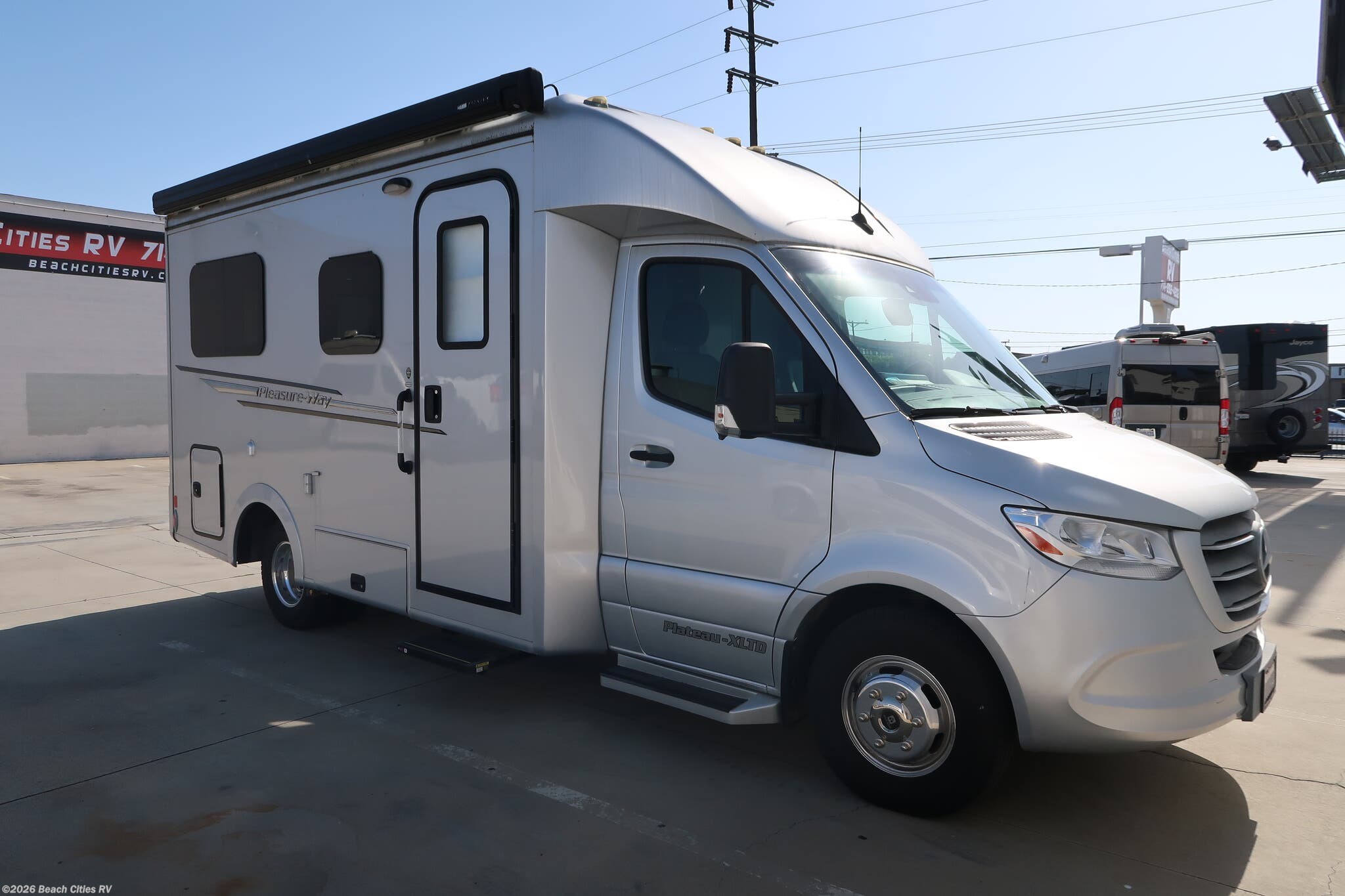 2020 Pleasure-Way Plateau XL XLTD - Used Class B+ For Sale by Beach Cities RV in Midway City, California features TV, Smoke Detector, Converter, Stove, Fantastic Fan