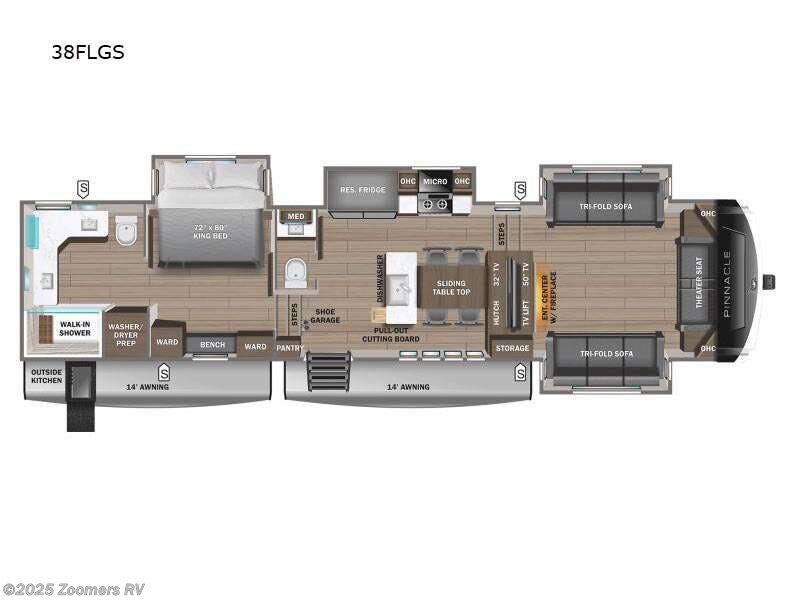 2025 Jayco Pinnacle 38FLGS RV for Sale in Wabash, IN 46992 ATO38FLGS