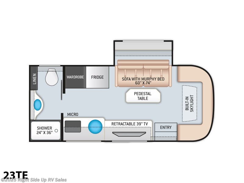 2022 Thor Motor Coach Gemini AWD RUV 23TE - Used Class B For Sale by Right Side Up RV Sales in Salt Lake City, Utah features Furnace