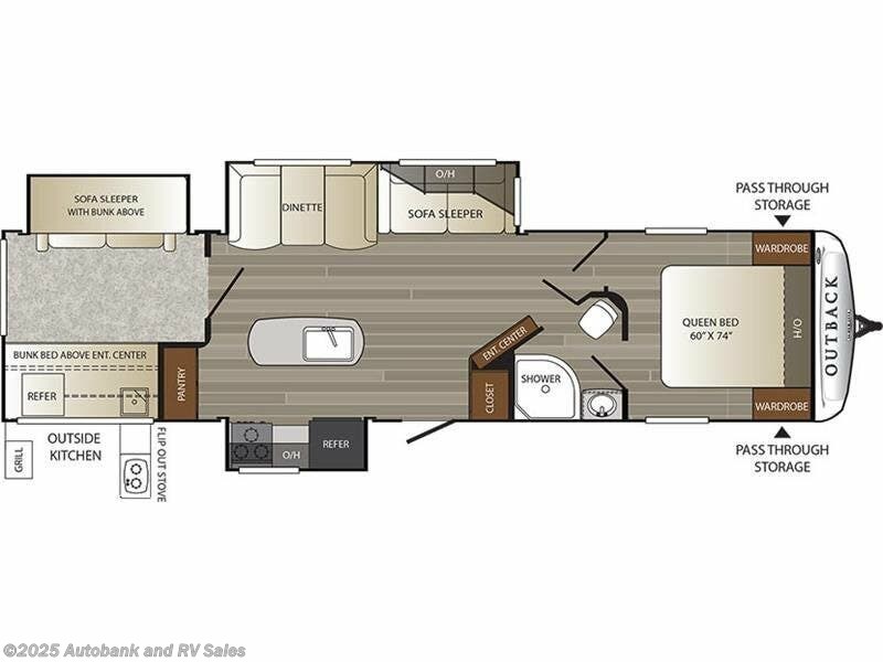 2017 Keystone Outback 325BH RV for Sale in Greenville, SC 29611