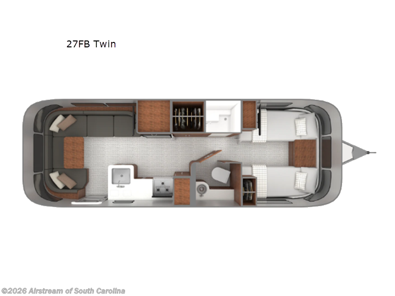 2026 Airstream Globetrotter 27FB Twin - New Travel Trailer For Sale by Airstream of South Carolina in Lexington, South Carolina