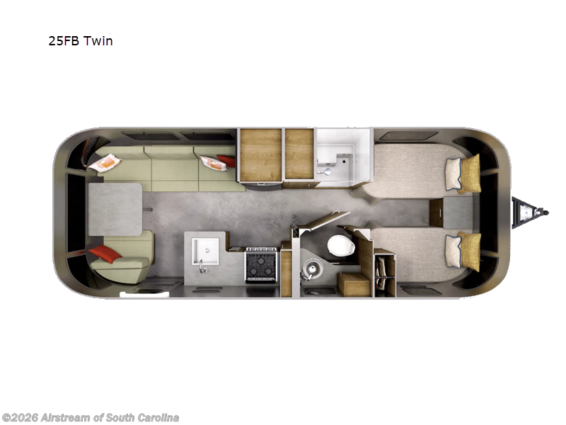 2027 Airstream Trade Wind 25FB Twin - New Travel Trailer For Sale by Airstream of South Carolina in Lexington, South Carolina