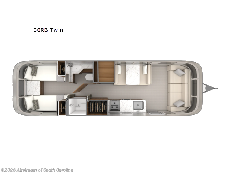 2027 Airstream Classic 30RB Twin - New Travel Trailer For Sale by Airstream of South Carolina in Lexington, South Carolina