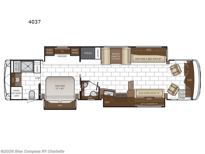 2026 Newmar Ventana 4037 - New Class A For Sale by Blue Compass RV Charlotte in Concord, North Carolina features Slideout