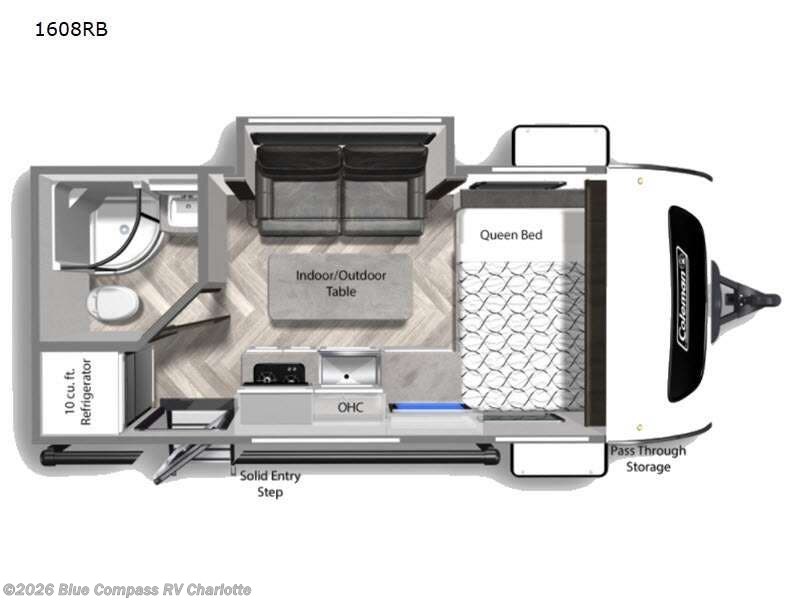 2022 Coleman Rubicon 1608RB - Used Travel Trailer For Sale by Blue Compass RV Charlotte in Concord, North Carolina features Slideout