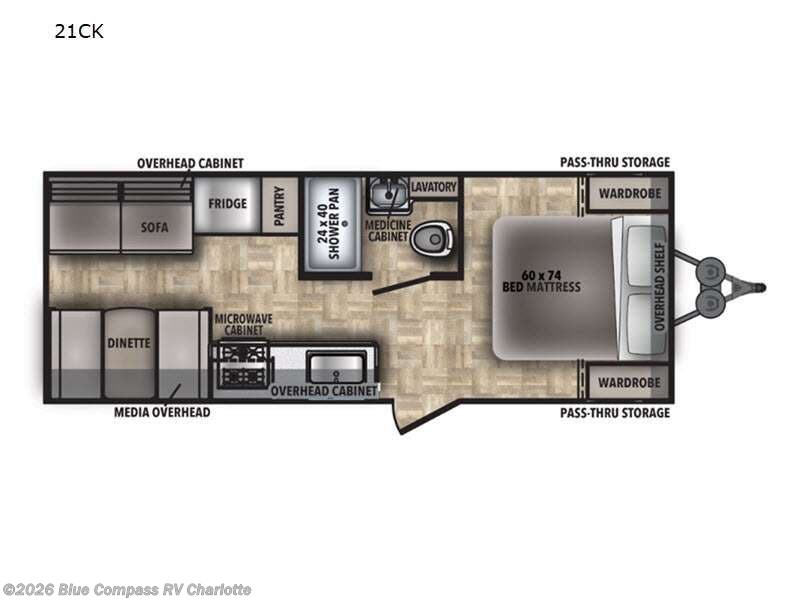 2022 Forest River Shasta 21ck Shasta - Used Travel Trailer For Sale by Blue Compass RV Charlotte in Concord, North Carolina
