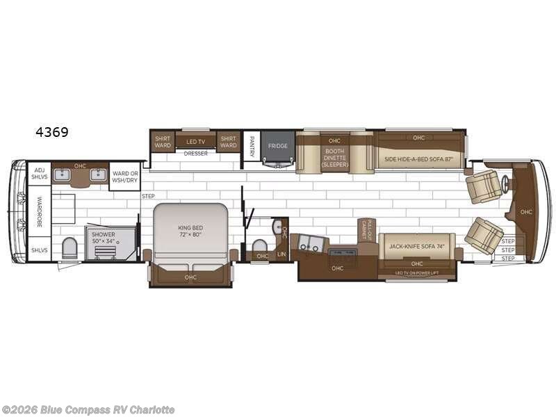 2026 Newmar Dutch Star 4369 - New Class A For Sale by Blue Compass RV Charlotte in Concord, North Carolina features Slideout
