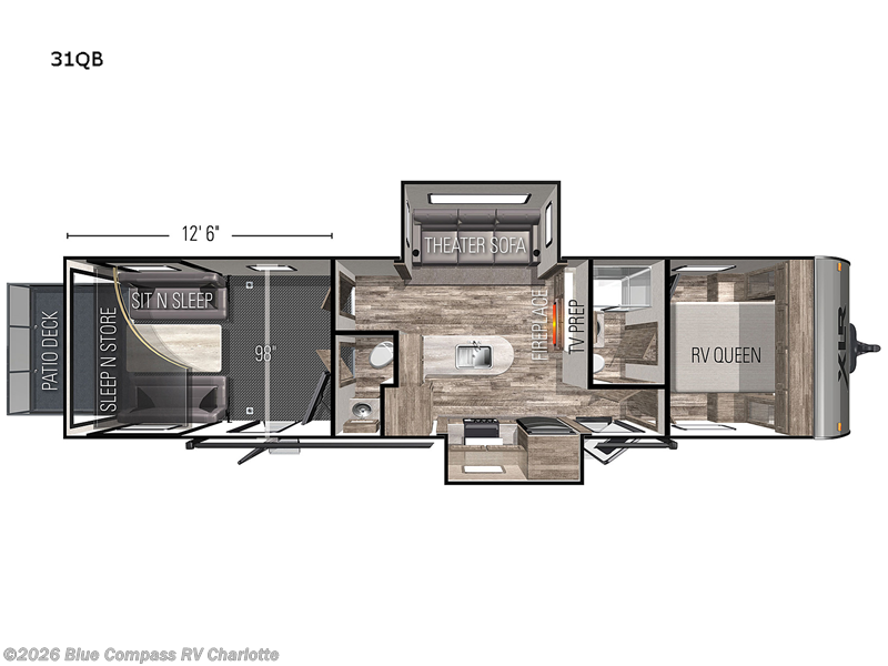 2022 Forest River XLR Boost 31QB - Used Travel Trailer For Sale by Blue Compass RV Charlotte in Concord, North Carolina features Slideout