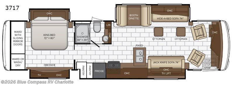 2020 Newmar Ventana 3717 - Used Class A For Sale by Blue Compass RV Charlotte in Concord, North Carolina features Slideout