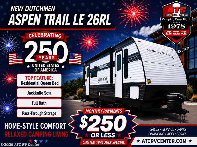 2024 Aspen Trail LE 26RL by Dutchmen from ATC RV Center in Cedar Rapids, Iowa