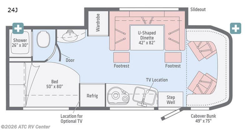 2018 Winnebago Navion 24J - Used Class C For Sale by ATC RV Center in Cedar Rapids, Iowa features Slideout