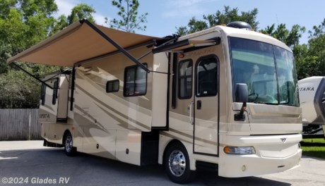 &lt;p&gt;2007 FLEETWOOD EXPEDITION 38L&lt;/p&gt;
&lt;p&gt;WELL CARED FOR FULL BODY PAINT COACH WITH BRAND NEW TIRES, NEW AWNING, UPGRADED NEW ALCOA WHEELS, RECENT MAINTENANCE INCLUDING GENERATOR SERVICE, AIR FILTER, OIL CHANGE.&lt;/p&gt;
&lt;p&gt;4 SLIDE ROOMS, 300 CAT C7 DIESEL ENGINE, POWER DRIVER AND PASSENGER SEAT, AUTO LEVELERS, COLOR BACK UP MONITOR, WASHER/DRYER COMBO, CENTRAL VACUUM, SLEEP NUMBER BED AND MUCH MORE!!&lt;/p&gt;