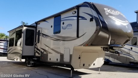 &lt;p&gt;2014 GRAND DESIGN SOLITUDE 369RL&amp;nbsp;&lt;/p&gt;
&lt;p&gt;SPACIOUS REAR LIVING FIFTH WHEEL WITH GENERATOR, STACKABLE WASHER/DRYER, SOLID SURFACE COUNTERS, KITCHEN ISLAND AND MUCH MORE&lt;/p&gt;