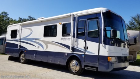 &lt;p&gt;2001 HOLIDAY RAMBLER AMBASSADOR 34PBS DIESEL PUSHER&lt;/p&gt;
&lt;p&gt;NEW FRONT TIRES, 7500 ONAN DIESEL GENERATOR, 2 HOUSE AIRS&lt;/p&gt;
&lt;p&gt;&lt;strong&gt;THIS IS A CLEAN 2001 DIESEL PUSHER AT A GREAT PRICE!!!!&lt;/strong&gt;&lt;/p&gt;