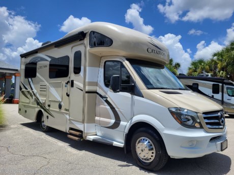 &lt;p&gt;2018 THOR CITATION 24SJ / MERCEDES-BENZ SPRINTER / MERCEDES DIESEL&lt;/p&gt;
&lt;p&gt;OUTSIDE TELEVISION, FRAMELESS WINDOWS, POWER ARMLESS PATIO AWNING, TANKLESS WATER HEATER, DREAM DINETTE W/ FOOT RESTS, REAR BATHROOM, REAR CORNER BED, OVERHEAD BUNK, INDUCTION COOK TOP&lt;/p&gt;