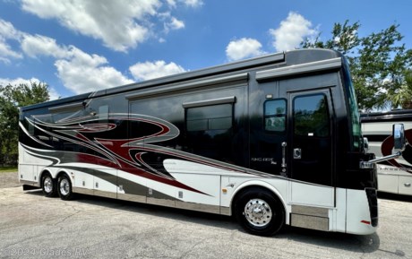 &lt;p&gt;2014 NEWMAR KING AIRE 4584 / BATH AND A HALF / 600 HP&lt;/p&gt;
&lt;p&gt;INTEGRATED GIRARD AWNINGS, STACKED WASHER &amp;amp; DRYER, POWER SHADES, DISHWASHER, HEATED FLOORS, OUTSIDE FREEZER, POWER SLIDE TRAYS IN BASEMENT, AUTO LEVELING, KING BED, ALL ELECTRIC, EMERGENCY EXIT DOOR, COMFORT DRIVE, KEYLESS ENTRY AND MUCH MORE...&lt;/p&gt;
