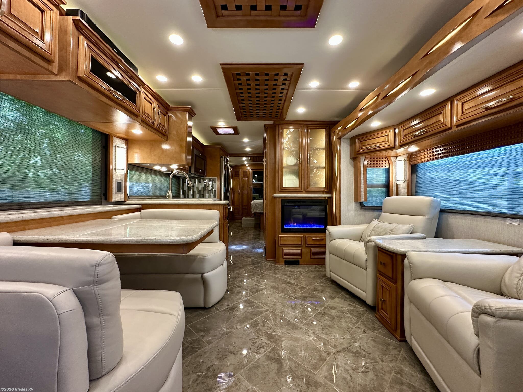 2021 Newmar New Aire 3543 - Used Diesel Pusher For Sale by Glades RV in Fort Myers, Florida features Televator TV, Dishwasher, Dryer, Residential Refrigerator, Keyless Entry