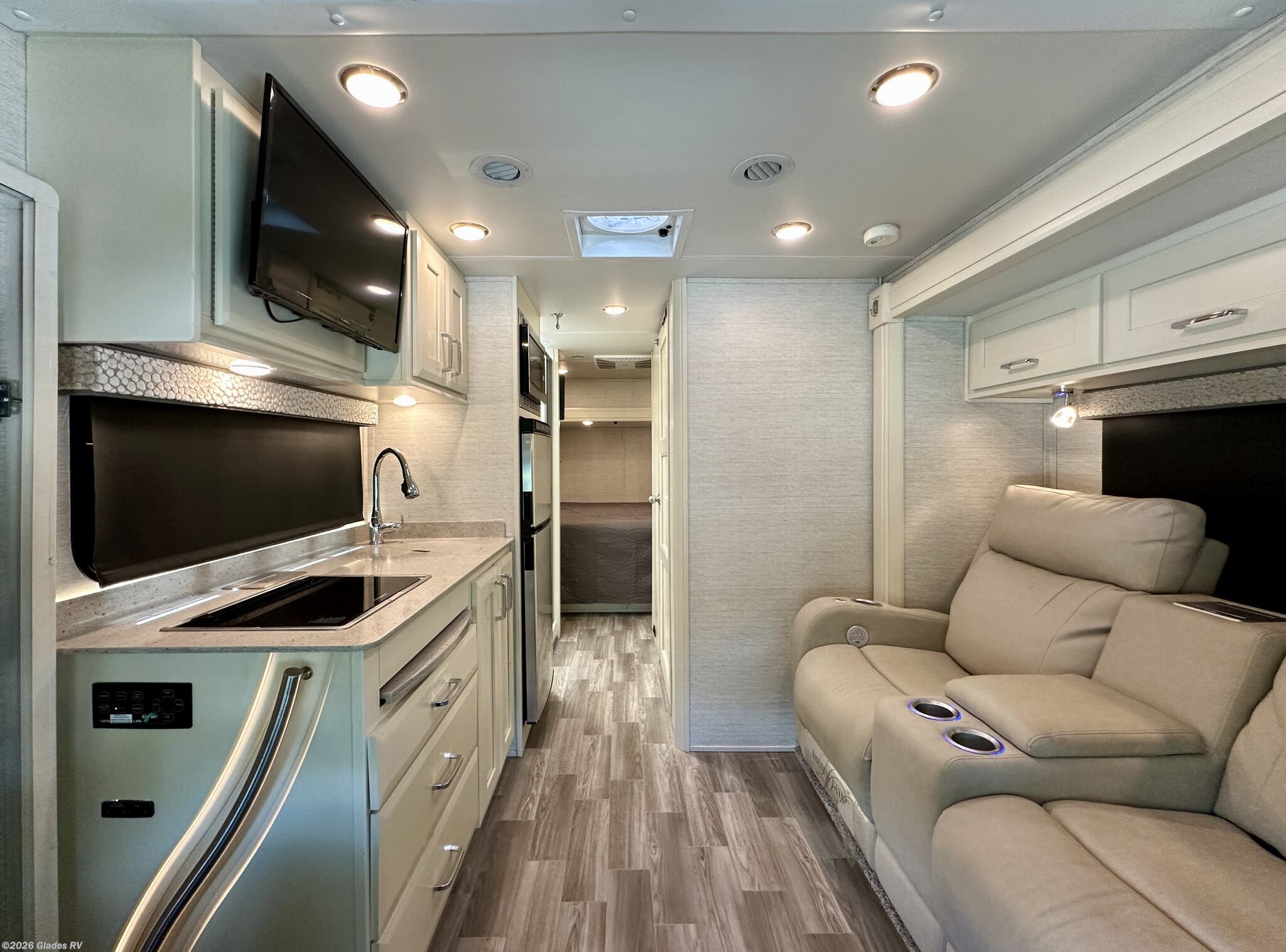 2021 Tiffin Wayfarer 25 SW - Used Class C For Sale by Glades RV in Fort Myers, Florida features Automatic Leveling Jacks, Backup Monitor, Solar Panels, Outside Entertainment Center, Queen Bed