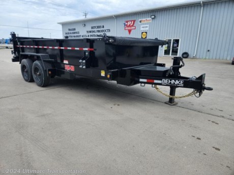 Ultimate Transportation in Fargo, ND has a New Behnke 83&quot;X16&#39; Heavy Duty 20K Dump Trailer for sale. Check out this trailer&#39;s details below!

Standard Features:-(2) 10,000lb Spring Axles With Electric Brakes-(8) D Rings-6&#39; Slide In Ramps-3/16&quot; Gauge Steel Floor-Reflector Tape-Stake Pockets

Additional Upgrades Included:-Roll Tarp-Spare Tire Mount

*Might be pictured with optional spare tire &amp; carrier mount.*

Ultimate Transportation in Fargo, North Dakota has everything you need when it comes to trailers. We sell utility trailers, enclosed trailers, dump trailers, race trailers, equipment trailers and more. Our popular trailer brands include inTech, United Trailers, PJ Trailers, Impact, NEO, Bear Track &amp; more.

Ultimate Transportation also has a full parts &amp; service department. Don&#39;t forget to shop our popular trailer parts including toolboxes, spare tires, extra lug nuts, and more! Ask your Trailer Sales Expert or our parts department for recommendations for your trailer. 

For over 25 years, Ultimate Transportation has been the area&#39;s leader for custom-built trailers. Whether you&#39;re looking for a car hauler racing trailer with all the bells and whistles, or wanting to create the ultimate tailgating trailer experience, Ultimate Transportation can help with your custom trailer order!

Call Ultimate Transportation at 701-282-6060 and talk with our trailer sales team today!