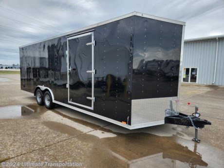 Ultimate Transportation in Fargo, ND has a New 8.5&#39;X24&#39; RC Enclosed Car Trailer for sale. Check out this trailer&#39;s details below!

Standard Features:-(2) 5,200lb Spring Axles with Electric Brakes-Steel Frame-A Frame Jack-24&quot; Stoneguard-Side Door with Flush Lock-One Piece Roof-.030 Exterior-(1) Dome Light-3/4&quot; Water Resistant Decking-ATP Fenders-Ramp Door-Flow Through Vents-16&quot; OC Floor and Walls-18&quot; V Nose

&quot;&quot;Added Options.&quot;&quot;-6&quot; Extra Height (7&#39; Interior)


*Might be pictured with optional spare tire &amp; carrier mount.*

Ultimate Transportation in Fargo, North Dakota has everything you need when it comes to trailers. We sell utility trailers, enclosed trailers, dump trailers, race trailers, equipment trailers and more. Our popular trailer brands include inTech, United Trailers, PJ Trailers, Impact, NEO, Bear Track &amp; more.

Ultimate Transportation also has a full parts &amp; service department. Don&#39;t forget to shop our popular trailer parts including toolboxes, spare tires, extra lug nuts, and more! Ask your Trailer Sales Expert or our parts department for recommendations for your trailer. 

For over 25 years, Ultimate Transportation has been the area&#39;s leader for custom-built trailers. Whether you&#39;re looking for a car hauler racing trailer with all the bells and whistles, or wanting to create the ultimate tailgating trailer experience, Ultimate Transportation can help with your custom trailer order!

Call Ultimate Transportation at 701-282-6060 and talk with our trailer sales team today!