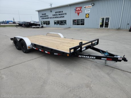 Ultimate Transportation in Fargo, ND has a New 83&quot;X20&#39; Equipment Trailer for sale. Check out this trailer&#39;s details below!

Standard Features:-(2) 3,500lb Spring Axles with 1 Electric Brake-5&#39; Rear Slide In Ramps-5&quot; Frame with 3&quot; Crossmembers-Pipe Swivel Jack-LED Lights-All Weather Wiring Harness

Additional Upgrades Included:-Spare Tire Mount-2&#39; Dove

*Might be pictured with optional spare tire &amp; carrier mount.*

Ultimate Transportation in Fargo, North Dakota has everything you need when it comes to trailers. We sell utility trailers, enclosed trailers, dump trailers, race trailers, equipment trailers and more. Our popular trailer brands include inTech, United Trailers, PJ Trailers, Impact, NEO, Bear Track &amp; more.

Ultimate Transportation also has a full parts &amp; service department. Don&#39;t forget to shop our popular trailer parts including toolboxes, spare tires, extra lug nuts, and more! Ask your Trailer Sales Expert or our parts department for recommendations for your trailer. 

For over 25 years, Ultimate Transportation has been the area&#39;s leader for custom-built trailers. Whether you&#39;re looking for a car hauler racing trailer with all the bells and whistles, or wanting to create the ultimate tailgating trailer experience, Ultimate Transportation can help with your custom trailer order!

Call Ultimate Transportation at 701-282-6060 and talk with our trailer sales team today!