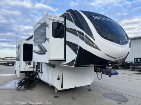 In pursuit of family fun on the road? Look no further than this New 2024 Grand Design Solitude 380FL!

Virtual Tour: https://virtualtour.granddesignrv.com/tours/cjxihgotz

EXTERIOR
Exterior Spray Port (Door Side)
Front Cap Windshield (3550BH, 2930RL, 380FL, 382WB)
King Jack Antenna
High-Gloss Gel Coat Exterior Sidewalls
Color Matched Fender Skirt
TPO Roof Covering w/ Limited Lifetime Warranty
Slam-Latch Baggage Doors
Magnetic Entry and Baggage Door Catches
Entry Door w/Privacy Glass
Frameless Tinted Windows
Painted Gel Coat Fiberglass Front Cap
Roof Ladder
17.5&quot; Spare Tire (Undermount)
Power Patio Awning with Integrated LED Lighting
Sewer Hose Storage Area
Easy Clean Solid Surface Steps
Keyed Alike
SolidStep Quad Entry Steps
 
CONSTRUCTION
Drop Frame Chassis
Upgraded Axle Hangers
5-Side Aluminum Cage Construction
Walk-On Roof
Fully Enclosed Underbelly w/ Heated Tanks and Storage
 
RUNNING GEAR
Heavy Duty 7,000 lb. Axles
17.5&quot; H-Rated Aluminum Wheels
MORryde CRE3000 Suspension System
ABS Braking System
 
FRAME &amp; CHASSIS
101&quot; Widebody Construction
MORryde Pin Box
Slide-Out Selector Valves

INTERIOR
Double Tri-Fold Hide-A-Bed Sofas (375RES, 378MBS, 380FL, 382WB, 390RK)
Leaded Glass Cabinet Door Inserts (Select Areas)
Under Step Shoe Storage (Most Models)
Plywood Drawer Bottoms
Premium Roller Shades
Hardwood Window Treatments
Congoleum Flooring w/3-Year Warranty
Hallway Handrail
Hardwood Cabinet Doors
Signature Wall Mounted Dinette Table w/4 Padded Chairs
Theatre Seating
Tri-Fold Hide-A-Bed Sofa
Smoke Detector, LP Alarm, Carbon Monoxide Alarm
 
KITCHEN
Oversized Kitchen Pantry
LED Rope Lighting in Pantry
Residential Kitchen Faucet with Pullout Sprayer
Real Tile Backsplash
Hardwood Kitchen Light Soffit
Dishwasher Prep (280RK, 310GK, 345GK, 372WB, 373FB, 390RK)
Hutch with Flip-Top Hidden Storage (380FL, 382WB, 390RK)
Washer/Dryer Prep
Solid Surface Countertops &amp; Sink Covers
Stainless Steel Undermount Kitchen Sink
 
ELECTRICAL
55 Amp Converter
Under Unit LED Light Kit
Solar Prep (10 gauge wiring with universal MC4 connectors)
Exterior Security Light
50 Amp Service w/ Detachable Power Cord
12-Volt Battery Disconnect
Recessed LED Ceiling Lighting
Interior LED Accent Lighting
 
HVAC
Kitchen 12-Volt High Power MaxxAir Fan with Rain Sensor
Stealth A/C System
35k BTU High Capacity Furnace
Attic Vent
High Capacity Heat Ducts
PLUMBING
On Demand Water Heater
Whole House Water Filtration System
All-In-One Enclosed and Heated Utility Center
 
BEDROOM
Residential Style Headboard
Under Bed Storage Area
Individually Switched Reading Lights Over Bed
72&quot; x 80&quot; King Bed
Window Above Master Bed Headboard
Pull-Out Ottoman at Bed Base
Dresser w/ Flip-Top Hidden Storage
Night Stands with USB Ports
Bedside 110-Volt Outlets (2)
 
BATHROOM
One-Piece Fiberglass Shower with Glass Door
Porcelain Toilet
Undermount Lav Sink
 
APPLIANCE
Professional Grade Stainless Steel Cooktop w/ Built-in Oven
Stainless Steel 20cu residential refrigerator
Microwave

Popular Accessories Add-Ons:
Owner&#39;s Kit
Water Filtration System
Exterior Ladder Upgrade
Maxx Air Vent Covers
Backup Cameras
Generators
Much, Much More

Ultimate Transportation in Fargo, ND provides a full line of camper parts and RV accessories along with a full RV service department. A few of these services include winterization, diagnostics, general repair, aftermarket installation, and much more. 

Not seeing the floorplan you&#39;re looking for? We&#39;re happy to work with you to order the custom camper, toy hauler, or ice house that&#39;s right for you. We have a variety of manufacturers such as Grand Design RV, Heartland RV, Forest River XLR Toy Haulers, Ice Castle Rugged RV, and Team Lodge. Check out our showrooms here: https://www.ultimate-transportation.com/recreation/showroom. 
Give us a call at 701-282-6060 or fill out a request form on our website to have our recreational sales team get in contact with you.