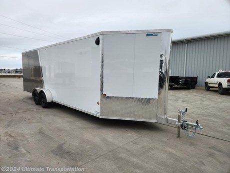 Ultimate Transportation in Fargo, ND has a New 7&#39;X24&#39; Cargo Pro Enclosed Snowmobile Trailer for sale. Check out this trailer&#39;s details below!

Standard Features:-(2) 3,000lb Spring Axles with Electric Brakes-16&quot; OC Walls-24&quot; OC Floor and Ceiling-55&quot; V Nose-24&#39; Box Length-Anodized Nose Cone-Screwless Exterior-One Piece Roof-12&quot; Kickplate-5/8&quot; Decking-2 Dome Lights with Switch-2&quot; Straight Coupler-24&quot; Stoneguard-Plastic Vents-Front and Rear Ramp Door

Additional Upgrades Included:-Aluminum Wheels-Additional 12&quot; Height-Two Tone

*Might be pictured with optional spare tire &amp; carrier mount.*

Ultimate Transportation in Fargo, North Dakota has everything you need when it comes to trailers. We sell utility trailers, enclosed trailers, dump trailers, race trailers, equipment trailers and more. Our popular trailer brands include inTech, United Trailers, PJ Trailers, Impact, NEO, Bear Track &amp; more.

Ultimate Transportation also has a full parts &amp; service department. Don&#39;t forget to shop our popular trailer parts including toolboxes, spare tires, extra lug nuts, and more! Ask your Trailer Sales Expert or our parts department for recommendations for your trailer. 

For over 25 years, Ultimate Transportation has been the area&#39;s leader for custom-built trailers. Whether you&#39;re looking for a car hauler racing trailer with all the bells and whistles, or wanting to create the ultimate tailgating trailer experience, Ultimate Transportation can help with your custom trailer order!

Call Ultimate Transportation at 701-282-6060 and talk with our trailer sales team today!