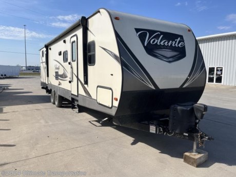 In pursuit of family fun on the road? Look no further than this Used 2018 Keystone Volante 32SB Travel Trailer!

Exterior Premium Options
Azdell Sidewall construction
Stabilizer Jacks
Power Awnings and Premium Outdoor Kitchen

Interior Options
Cooktop with Backsplash
Fireplace
Full Shower Surround with Skylight
Queen Bed

Popular Accessories Add-Ons:
Owner&#39;s Kit
Water Filtration System
Exterior Ladder Upgrade
Maxx Air Vent Covers
Backup Cameras
Generators
Much, Much More

Ultimate Transportation in Fargo, ND provides a full line of camper parts and RV accessories along with a full RV service department. A few of these services include winterization, diagnostics, general repair, aftermarket installation, and much more. 

Not seeing the floorplan you&#39;re looking for? We&#39;re happy to work with you to order the custom camper, toy hauler, or ice house that&#39;s right for you. We have a variety of manufacturers such as Grand Design RV, Heartland RV, Forest River XLR Toy Haulers, Ice Castle Rugged RV, and Team Lodge. Check out our showrooms here: https://www.ultimate-transportation.com/recreation/showroom. 
Give us a call at 701-282-6060 or fill out a request form on our website to have our recreational sales team get in contact with you.