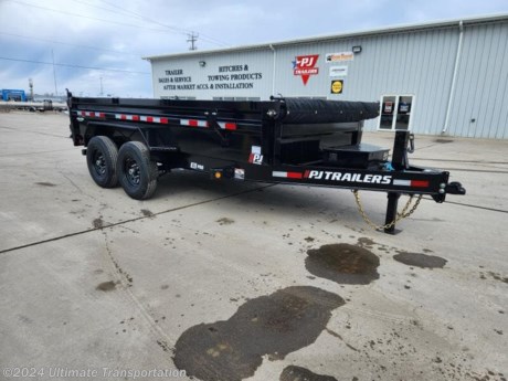 HUGE PRICE REDUCTION GOING ON UNTIL APRIL 30TH WITH PJS DUMP AND DRIVE EVENT-SEE SALES TEAM FOR MORE DETAILS

Ultimate Transportation in Fargo, ND has a New PJ 83&quot;X14&#39; Dump Trailer for sale. Check out this trailer&#39;s details below! Stock # 406651 !!!!!

Standard Features:-Drop Leg Jack-Electric Breakaway Kit with Charger-40 degree Dump Pitch-12VDC Hydraulic Pump-6&#39;6&quot; Slide In Channel Ramps-Roll Tarp

Additional Upgrades Included:


*Might be pictured with optional spare tire &amp; carrier mount.*

Ultimate Transportation in Fargo, North Dakota has everything you need when it comes to trailers. We sell utility trailers, enclosed trailers, dump trailers, race trailers, equipment trailers and more. Our popular trailer brands include inTech, United Trailers, PJ Trailers, Impact, NEO, Bear Track &amp; more.

Ultimate Transportation also has a full parts &amp; service department. Don&#39;t forget to shop our popular trailer parts including toolboxes, spare tires, extra lug nuts, and more! Ask your Trailer Sales Expert or our parts department for recommendations for your trailer. 

For over 25 years, Ultimate Transportation has been the area&#39;s leader for custom-built trailers. Whether you&#39;re looking for a car hauler racing trailer with all the bells and whistles, or wanting to create the ultimate tailgating trailer experience, Ultimate Transportation can help with your custom trailer order!

Call Ultimate Transportation at 701-282-6060 and talk with our trailer sales team today!