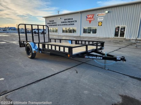 Ultimate Transportation in Fargo, ND has a New PJ 83&quot;X14&#39; Utility Trailer for sale. Check out this trailer&#39;s details below! Stock #666926 !!!!!

Standard Features:-3,500lb Spring Axle-2&quot; Coupler-LED Lights-4&#39; Rear Gate-12&quot; Sides

Additional Upgrades Included:-Side Rail Ramps-Dovetail-Spare Mount-2 stake pockets in front of trailer
*Might be pictured with optional spare tire &amp; carrier mount.*

Ultimate Transportation in Fargo, North Dakota has everything you need when it comes to trailers. We sell utility trailers, enclosed trailers, dump trailers, race trailers, equipment trailers and more. Our popular trailer brands include inTech, United Trailers, PJ Trailers, Impact, NEO, Bear Track &amp; more.

Ultimate Transportation also has a full parts &amp; service department. Don&#39;t forget to shop our popular trailer parts including toolboxes, spare tires, extra lug nuts, and more! Ask your Trailer Sales Expert or our parts department for recommendations for your trailer. 

For over 25 years, Ultimate Transportation has been the area&#39;s leader for custom-built trailers. Whether you&#39;re looking for a car hauler racing trailer with all the bells and whistles, or wanting to create the ultimate tailgating trailer experience, Ultimate Transportation can help with your custom trailer order!

Call Ultimate Transportation at 701-282-6060 and talk with our trailer sales team today!
