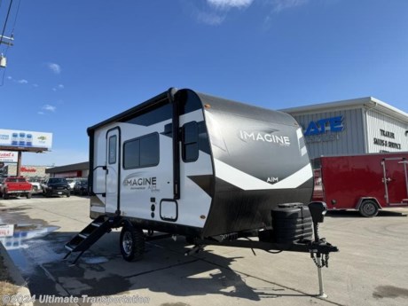 In pursuit of family fun on the road? Look no further than this New 2024 Grand Design Imagine AIM 14MS Single Axel travel trailer! Stock #701997.

Virtual Tour-https://virtualtour.granddesignrv.com/tours/RCoCRcDUt

Exterior Features:
EXTERIOR
Backup Camera Prep
80% Tint Radius Safety Glass Windows
20# LP Bottles (2) w/ Level Gauges
Radius Entry Door
High-Capacity Water Pump
Battery Kill Switch (Pass Thru)
Extra Large 2&quot; Fresh Water Drain Valve
Oversized Tank Capacities
Dedicated Sewer Hose Carrier
Universal Docking Station
Spare Tire and Carrier
Front Rock Guard
Accessory Hitch Receiver
Exterior Cooking Griddle w/ Metal Pullout Drawer
Power Tongue Jack
Tuff-Ply Pass Thru Flooring
 
CONSTRUCTION
Gel Coated Fiberglass Exterior
One-Piece Roof Membrane with Limited Lifetime Warranty
Easy Access Low Point Drain Valves
Friction Hinge Entry Door
Magnetic Storage Door Catches
Laminated Aluminum Framed Rear Wall (R-7)
Laminated Aluminum Framed Side Walls (R-7)
Laminated Aluminum Framed Roof and End Walls in Slide Rooms (R-7)
Laminated Aluminum Framed Main Floor (R-30)
5&quot; Radius Wood Framed Roof (R-40)
Heated and Enclosed Underbelly with Suspended Tanks
Designated Heat Duct to Subfloor
High Density Roof Insulation with Attic Vent
Moisture Barrier Floor Enclosure
Double Insulated Roof and Front Wall
Heated and Enclosed Dump Valves
 
RUNNING GEAR
Aluminum Rims
 
FRAME &amp; CHASSIS
Power Tongue Jack

Interior Features:
INTERIOR
Solid Drawer Fronts
Solid Core Cabinet Stiles
Pre-Drilled and Screwed Face Frames
Ball Bearing Full Extension Drawer Glides
Large Panoramic Window
78&quot; Interior Ceiling
Telescoping Dinette Table
Residential Cabinetry
Premium Window Treatments
Wireless Pop-Up Charger w/ 2 USB Outlets
 
KITCHEN
Residential Countertops
2-Burner Cook Top
Stainless Steel Sink
 
ELECTRICAL
6&quot; Coiled Break-away Cable
Adjustable Power Awning w/ LED Lights
LED Interior Lighting
30 AMP Service
Detachable Power Cord
Motion Sensor Entry Lighting (LED)
Compass Connect
Tire Linc TPMS Prep
200W Roof Mounted Solar Panel
Roof Mounted Quick Connect Plugs
30 AMP Charge Controller
 
HVAC
Cabinet Mounted Heat Ducts
High Efficiency AC System
High Capacity Furnace
Residential (Ductless) Heating System Throughout
PLUMBING
On-Demand Tankless Water Heater
Black Tank Flush
Oversized Holding Tanks
 
BEDROOM
Residential Bedspread
Queen Murphy Bed w/ Storage Drawers (14MS, 15RB, 16BL, 18BH)
Master Suite with Queen Bed (15BH &amp; 16ML)
 
BATHROOM
Residential Walk-In Shower
Skylight Over Shower
Power Vent Fan
 
APPLIANCE
Convection Microwave
12V Refrigerator
 
ELECTRONICS
Hi Definition LED TV


Specifications:

OVERALL SIZE
Exterior Height10&#39; 11&quot;
Exterior Length17&#39; 11&quot;
Exterior Width8&#39;
Exterior Width (w/ slide out)N/A
Interior Height78
WEIGHTS
Hitch / Pin Weight454
UVW3,826
GVWR4,600
CAPACITY
Fresh Water Capacity37
Grey Water Capacity45
Waste Water Capacity37
Propane Tanks2
LPG40
Sleeping Capacity2
APPLIANCES
Water HeaterTankless 
Refrigerator6.20 cu. ft.
Furnace20,000 BTU
AC13,500 BTU
RUNNING GEAR
Axles1
Wheel Size15 in.
Tire SizeST225/75R15LRE
CONSTRUCTION
Construction TypeAluminum Cage
Floor R-ValueR-30
Wall R-ValueR-7
Roof R-ValueR-40
Slide Room R-ValueR-7
DIMENSIONS
Standard Bed60 X 76
Standard BunkNA
Shower24 X 32
EXTERIOR
Slides1
Awnings1
Awning Length12&#39;


Popular Accessories Add-Ons:
Owner&#39;s Kit
Water Filtration System
Exterior Ladder Upgrade
Maxx Air Vent Covers
Backup Cameras
Generators
Much, Much More

Ultimate Transportation in Fargo, ND provides a full line of camper parts and RV accessories along with a full RV service department. A few of these services include winterization, diagnostics, general repair, aftermarket installation, and much more. 

Not seeing the floorplan you&#39;re looking for? We&#39;re happy to work with you to order the custom camper, toy hauler, or ice house that&#39;s right for you. We have a variety of manufacturers such as Grand Design RV, Heartland RV, Forest River XLR Toy Haulers, Ice Castle Rugged RV, and Team Lodge. Check out our showrooms here: https://www.ultimate-transportation.com/recreation/showroom. 
Give us a call at 701-282-6060 or fill out a request form on our website to have our recreational sales team get in contact with you.
