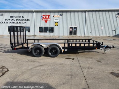 Ultimate Transportation in Fargo, ND has a New 83&quot;X16&#39; Tandem Axle Utility Trailer for sale. Check out this trailer&#39;s details below!

Standard Features:-(2) 3,500lb Axles with 2 Electric Brakes-2&quot; Coupler-4&#39; Fold Up Gate-2&quot;X6&quot; Green Treated Floor-Black in Color

Additional Upgrades Included:-Side Rail Ramps-Dovetail-Spare Tire Mount

*Might be pictured with optional spare tire &amp; carrier mount.*

Ultimate Transportation in Fargo, North Dakota has everything you need when it comes to trailers. We sell utility trailers, enclosed trailers, dump trailers, race trailers, equipment trailers and more. Our popular trailer brands include inTech, United Trailers, PJ Trailers, Impact, NEO, Bear Track &amp; more.

Ultimate Transportation also has a full parts &amp; service department. Don&#39;t forget to shop our popular trailer parts including toolboxes, spare tires, extra lug nuts, and more! Ask your Trailer Sales Expert or our parts department for recommendations for your trailer. 

For over 25 years, Ultimate Transportation has been the area&#39;s leader for custom-built trailers. Whether you&#39;re looking for a car hauler racing trailer with all the bells and whistles, or wanting to create the ultimate tailgating trailer experience, Ultimate Transportation can help with your custom trailer order!

Call Ultimate Transportation at 701-282-6060 and talk with our trailer sales team today!